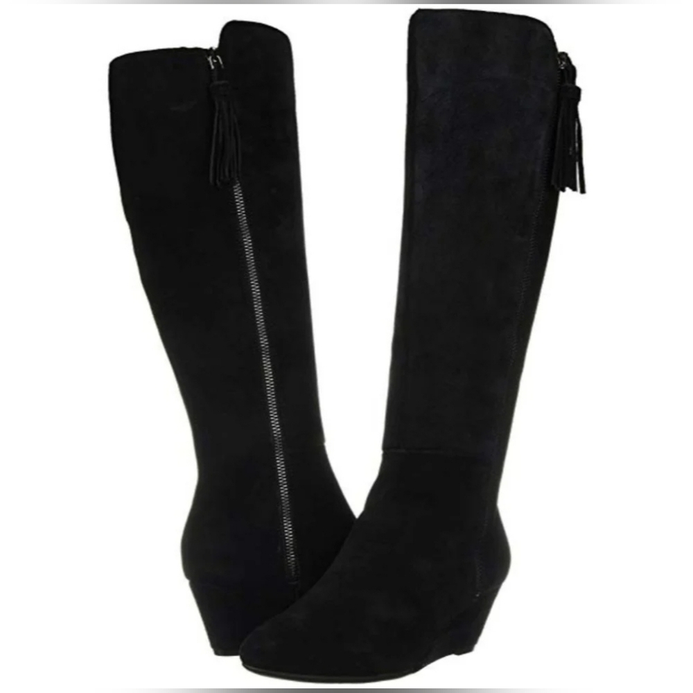 Alanna Women's Boots Black Suede Size 6